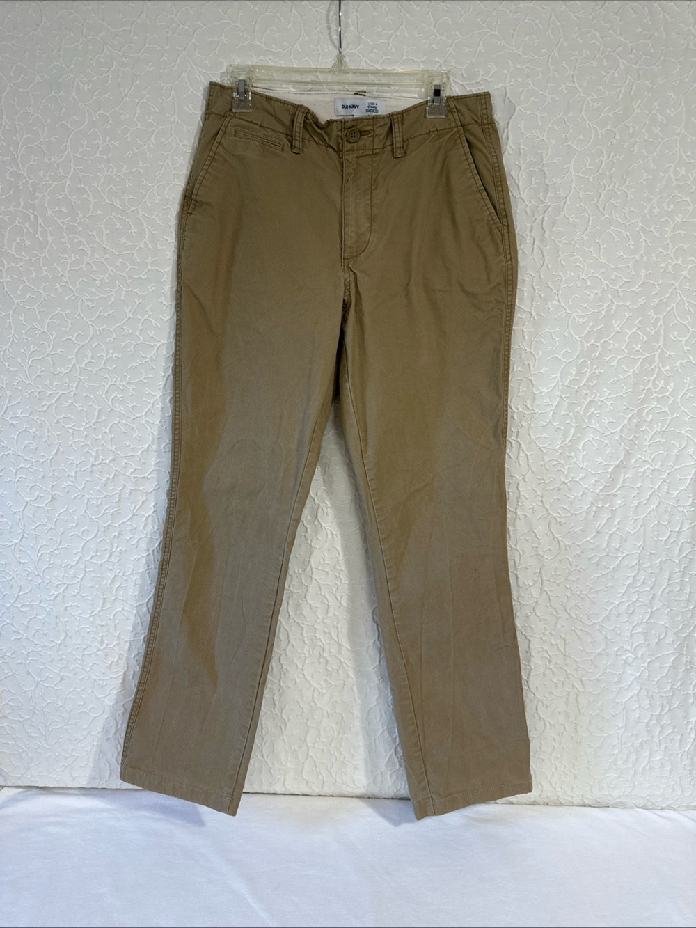 Old Navy Classic Khakis Straight Leg Casual Pants Men's 34”x 31”Tan
